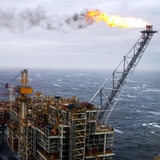 In Englischen Gewässern wird Öl in der Nordsee gebohrt