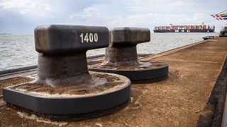 Die "MSC Gülsün" läuft das Container-Terminal Bremerhaven an. 