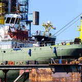 Gorch Fock in der Werft