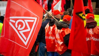 Demonstration und Kundgebung der Gewerkschaft IG Metall 