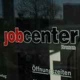 Die Tür des Jobcenters Bremen
