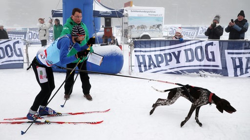 Marc Prins bei einem Rennen auf Schnee
