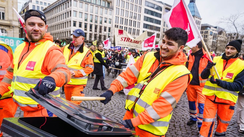 Müllarbeiter streiken 