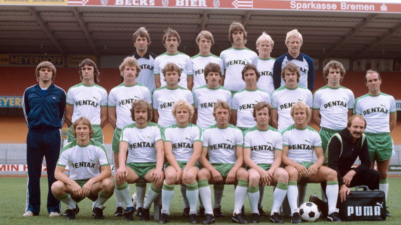 Mannschaftsfoto des Werder-Teams 1979.