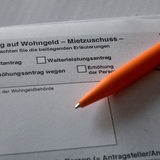 Ein Antragsformular auf Wohngeld