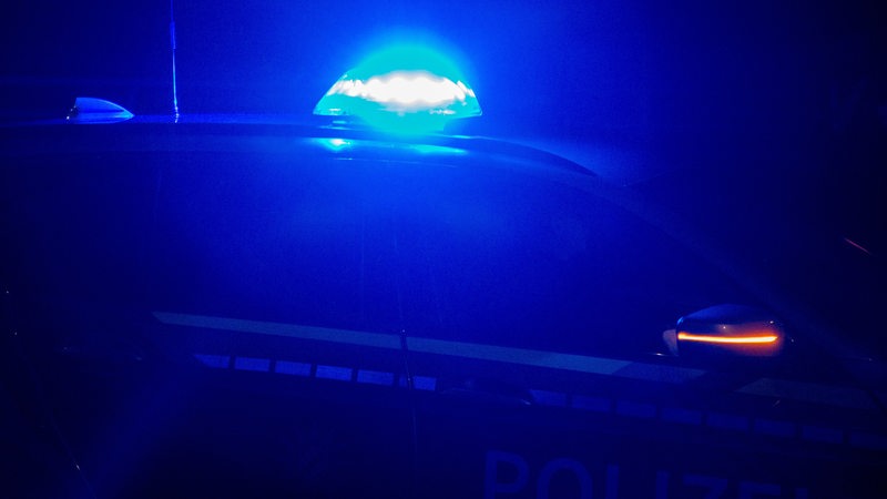 Blaulicht am Polizeiwagen