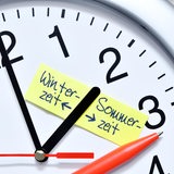 Das Ziffernblatt einer Uhr