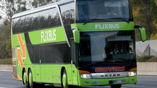 Ein Bus des Fernbusunternehmens Flixbus.