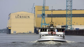 Teilansicht der Lürssen Werft Marine