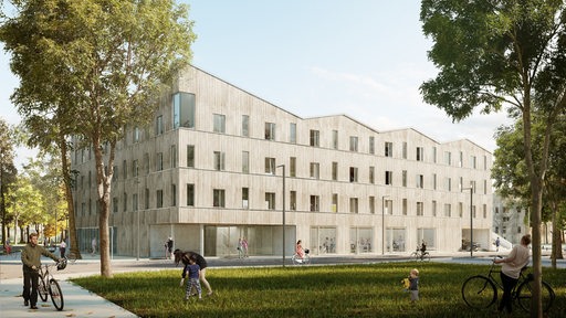 Computervisualisierung der Wohnbebauung Neuer Ellener Hof in Bremen-Osterholz.