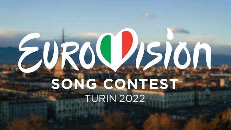 Der Schriftzug: Eurovision Song Contest Turin 2022