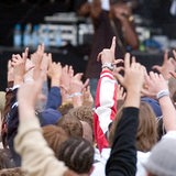 Fans bei einem Hiphop-Konzert
