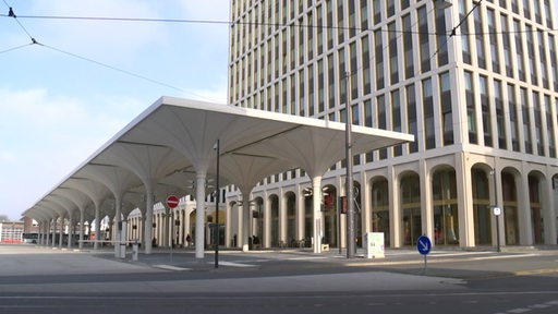 Der neue Bremer Busbahnhof am Hauptbahnhof. 