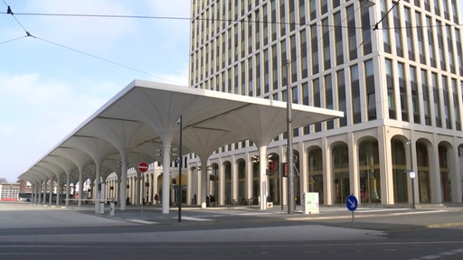 Der neue Bremer Busbahnhof am Hauptbahnhof. 
