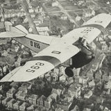 Das Focke-Wulf Flugzeug A16 bei einem Flug über Bremen.