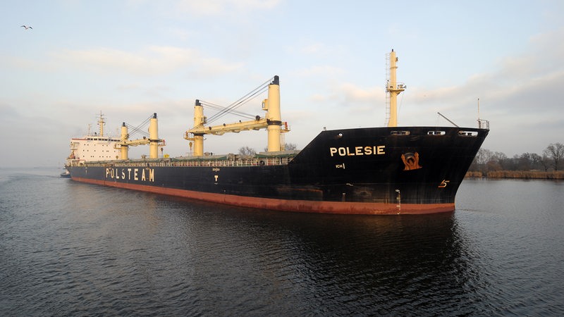 Der Frachter "Polesie" (Archivbild)