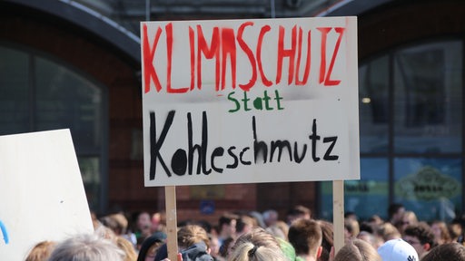 Klimademo Friday for Future in Bremen.