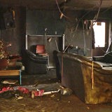 Ein durch den Brandanschlag zerstörter Raum im Jugendzentrum in der Friesenstraße.