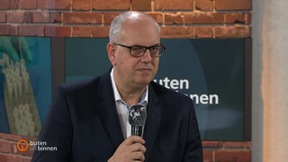 Bürgermeister Andreas Bovenschulte zu Gast im Studio bei buten un binnen.