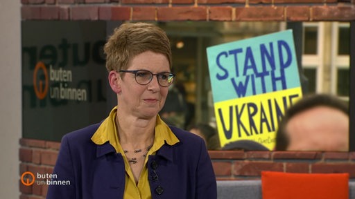 Susanne Schattenberg, die Leiterin der Forschungsstelle Osteuropa zu Gast im Studio von buten un binnen.