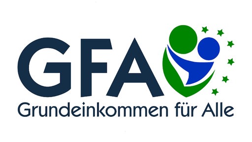 Das "GFA" Grundeinkommen für alle-Logo.
