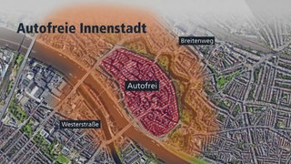 Grafik zur Autofreien Innenstadt