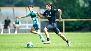 Nelson Haedo Valdez mischt im Training der U23 mit.