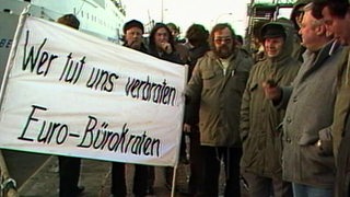 Protest in Bremerhaven.
