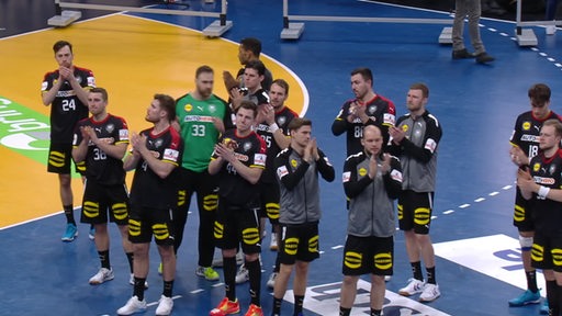 Das Team der deutschen Handball-Nationalmannschaft nach dem WM-Aus.