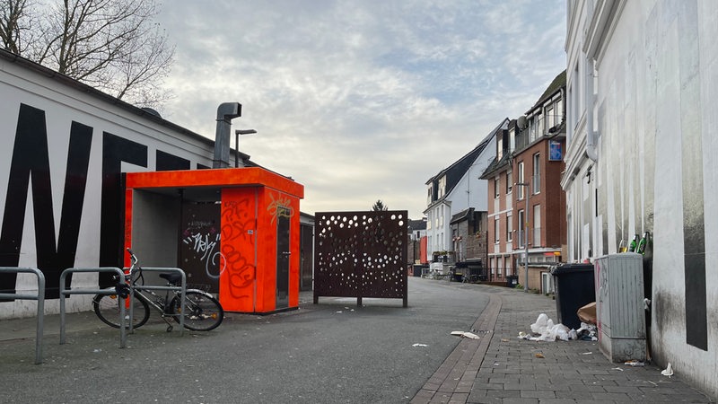 Blick in die Helenenstraße vom Ostertorsteinweg aus