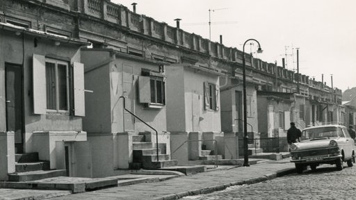 Historische Aufnahme der Helenenstraße in den 60er-Jahren