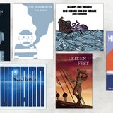 Cover der ausgestellten Bücher von Studentinnen und Studenten der Hochschule Bremerhaven zum Thema "Bremer Kogge"