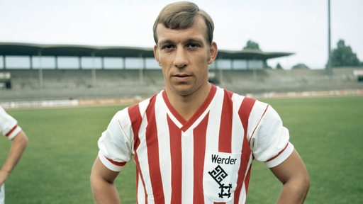 Der Bundesliga-Fußballspieler Horst-Dieter Höttges posiert im Jahr 1971. 