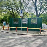 Ein grüner Container am Hohentorsplatz in der Bremer Neustadt für Drogenabhängige 