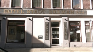 Das Eingangsportal des Hotels Stadt Bremen