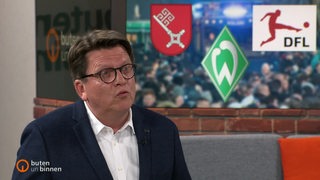 Hubertus Hess-Grunewald im buten un binnen Studio.
