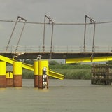 Die Hunte Brücke wurde wieder von einem Schiff gerammt. 