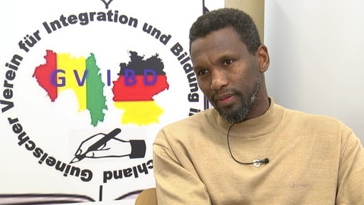 Ibrahima Bah vom guineischen Verein für Integratino und Bildung in Bremen. 
