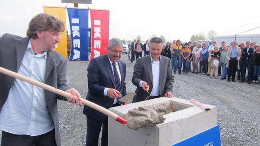 Grundsteinlegung der Ikea-Filiale in Bremerhaven 2014