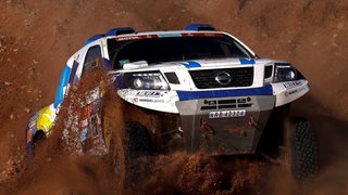 Zu sehen ist das Vehikel von Daniel Schröder bei der Rallye Dakar.