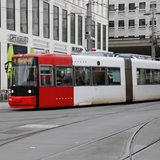 Straßenbahn am Bahnhofsvorplatz in Bremen