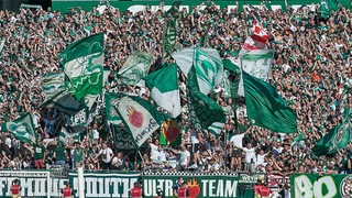 Werder-Fans in der Ostkurve.