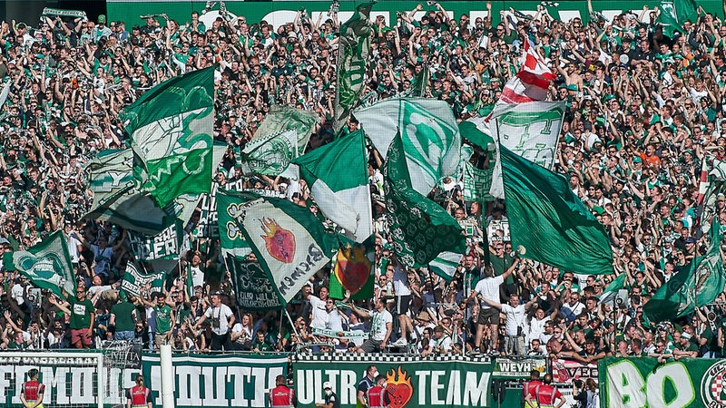 Werder-Fans in der Ostkurve.