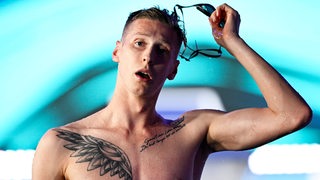 Florian Wellbrock schaut unzufrieden.