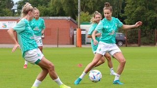 Spielerinnen beim Training