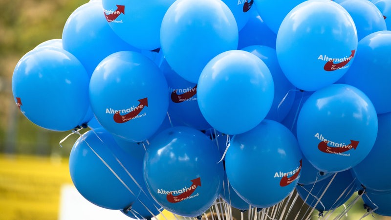 Luftballons der AfD 