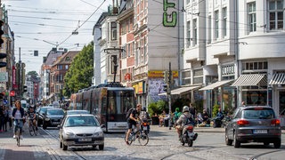 Verkehrstaulnehmer an der Sielwallkreuzung