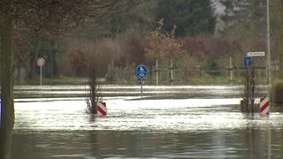 Hochwasser im Bremer Umland.