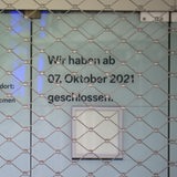 Ein geschlossenes Geschäft in der Bremer Innenstadt.