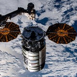 Die Internationale Raumstation ISS im Weltall.